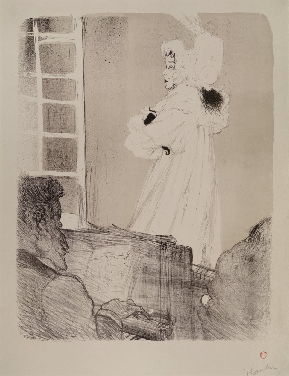 Miss May Belfort (tabuleiro grande) de Henri de Toulouse Lautrec