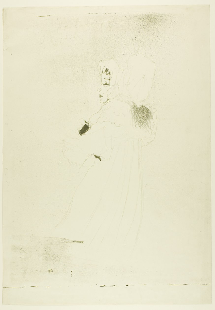 Miss May Belfort (prato grande) de Henri de Toulouse-Lautrec