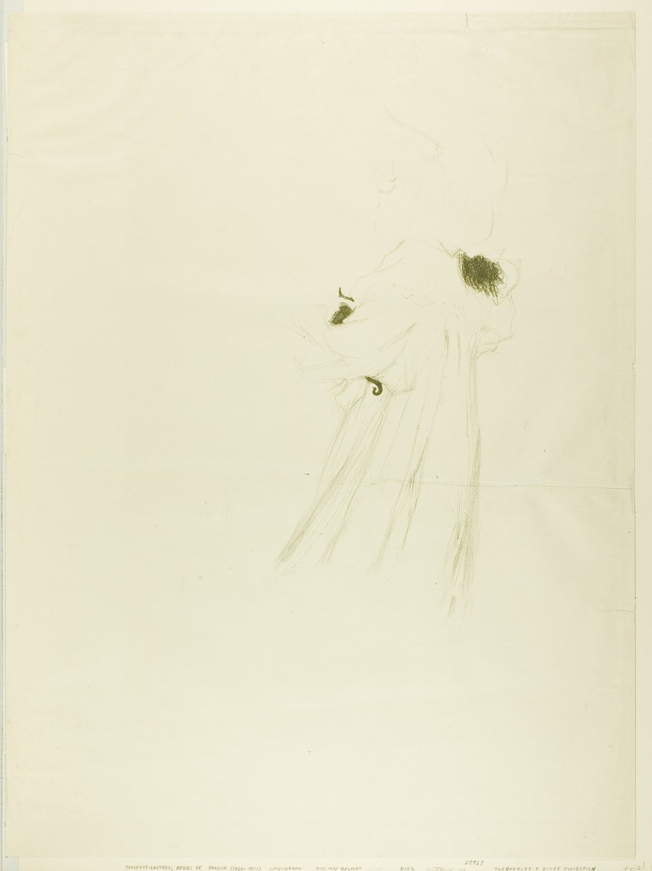 Miss May Belfort (prato grande) de Henri de Toulouse-Lautrec