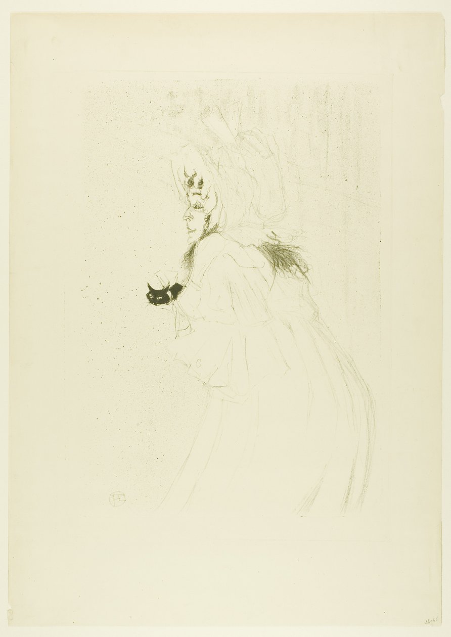 Miss May Belfort fazendo uma reverência de Henri de Toulouse-Lautrec