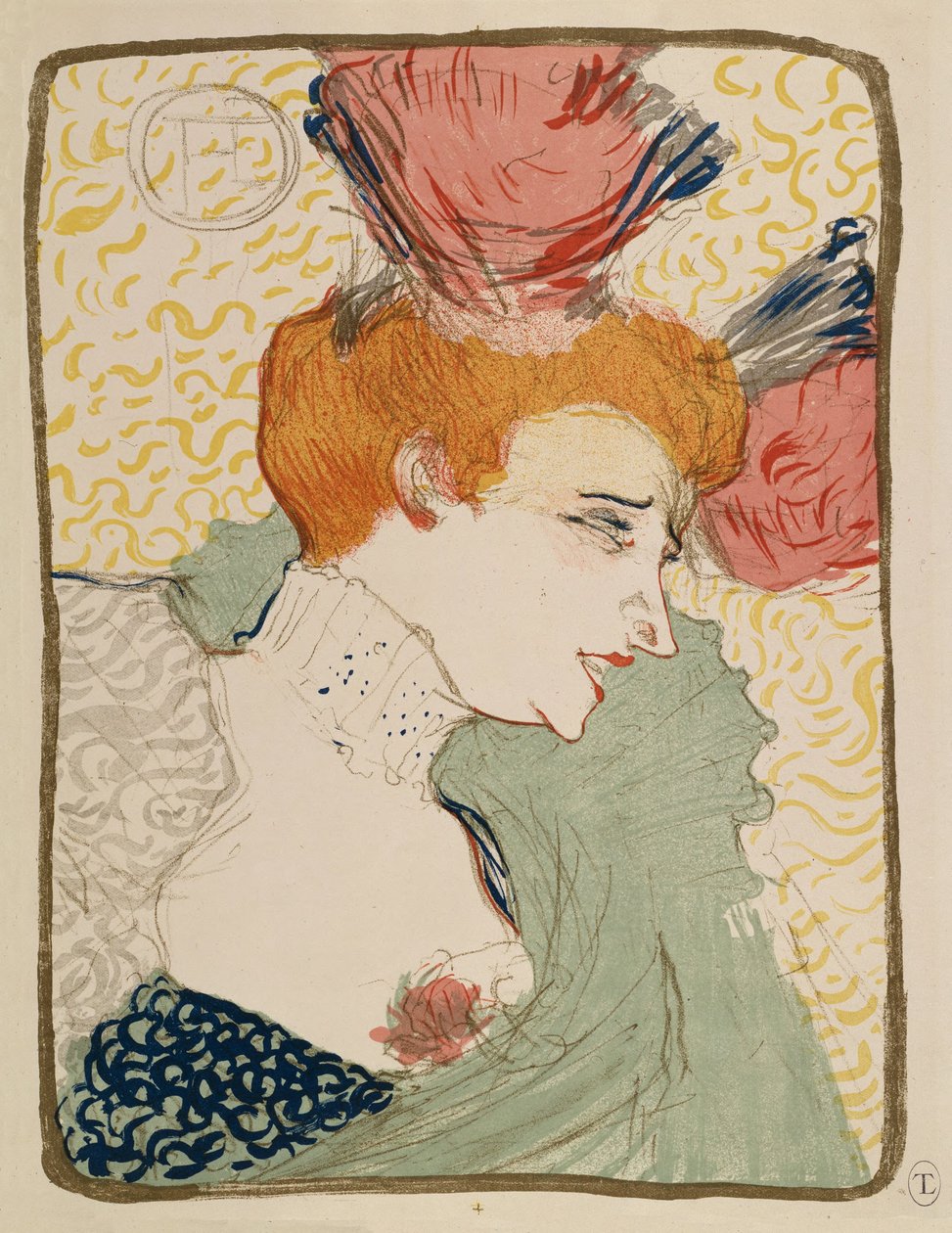 Mlle Marcelle Lender, busto de Henri de Toulouse-Lautrec