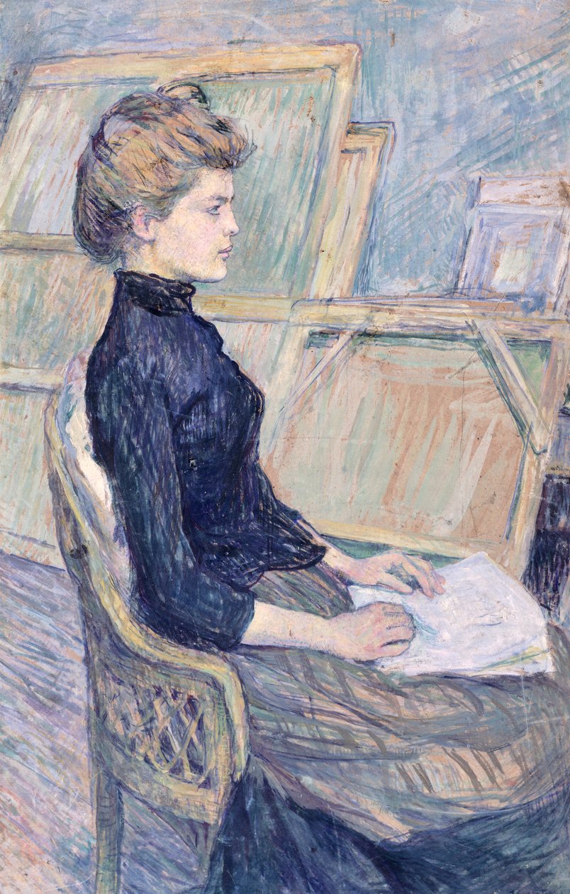 Modelo em estudo (Helene Vary) de Henri de Toulouse Lautrec