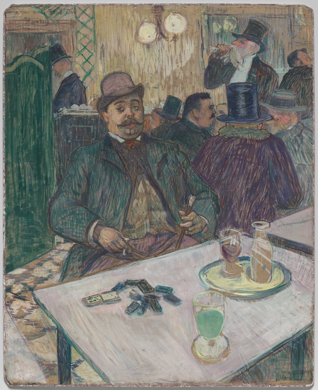 Monsieur Boileau no Café de Henri de Toulouse-Lautrec