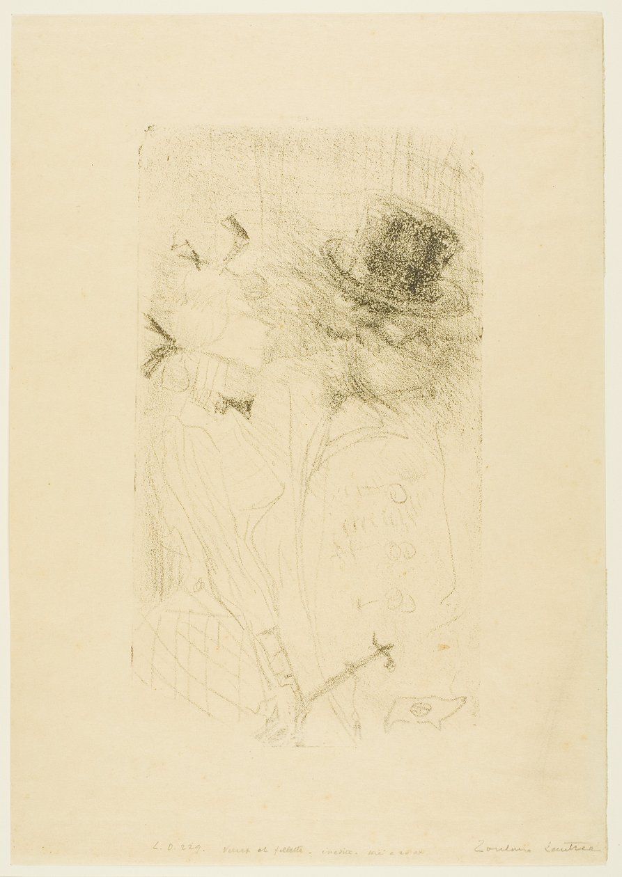 Velho e jovem de Henri de Toulouse-Lautrec
