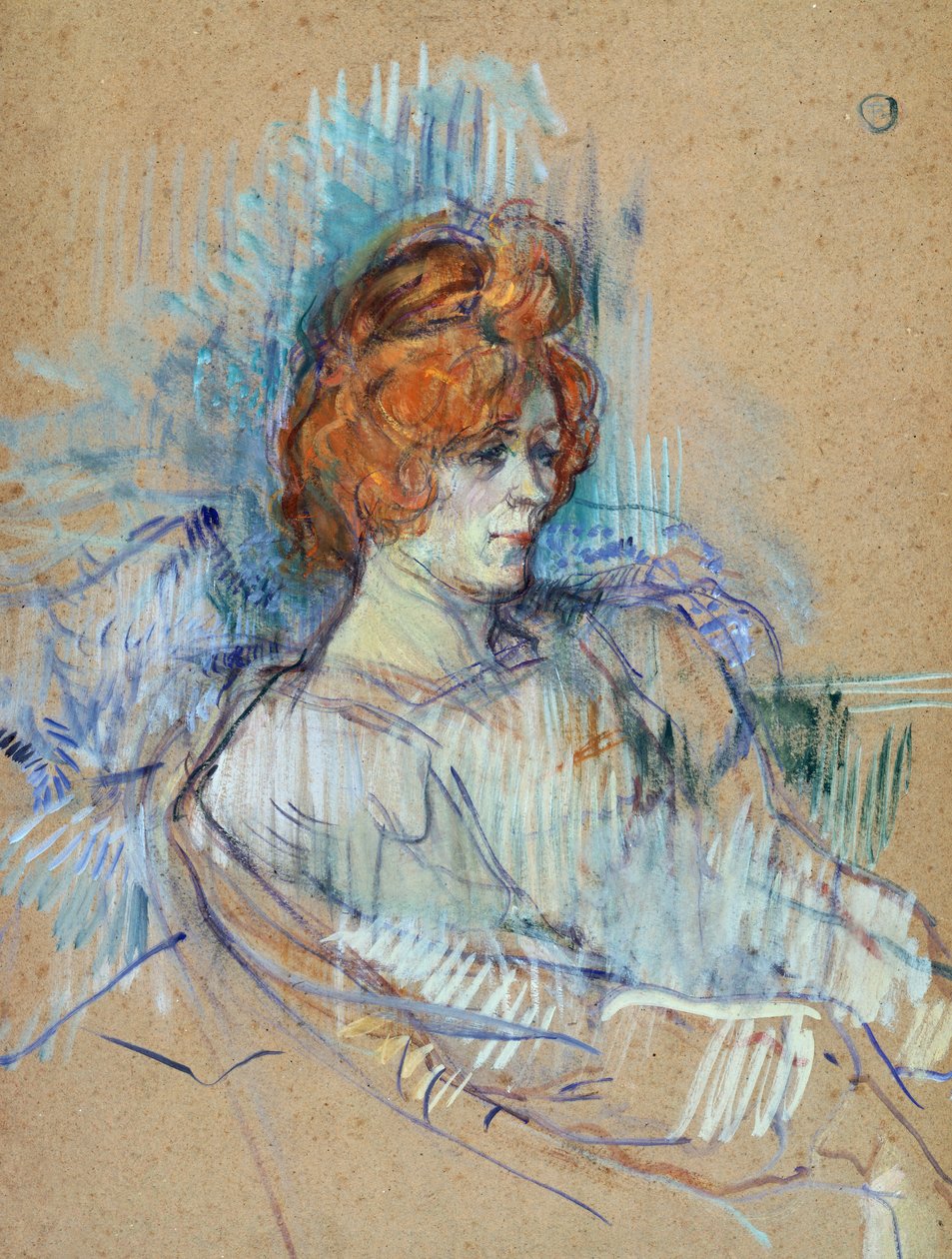 No palco, por Henri de Toulouse-Lautrec (1864-1901) de Henri de Toulouse Lautrec