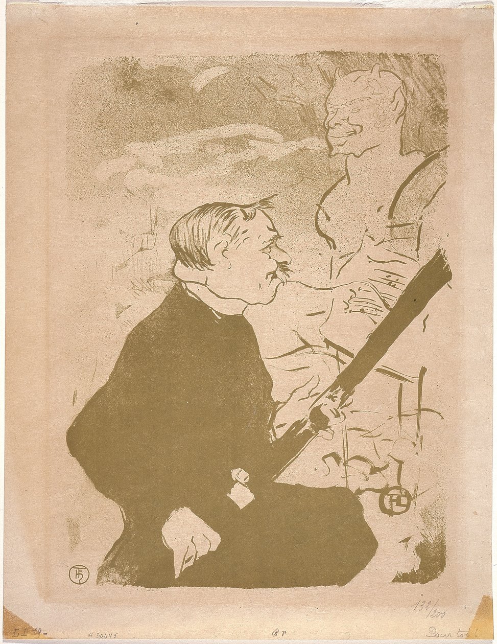 Para a Toil! (For You) 1893 (litografia) de Henri de Toulouse Lautrec