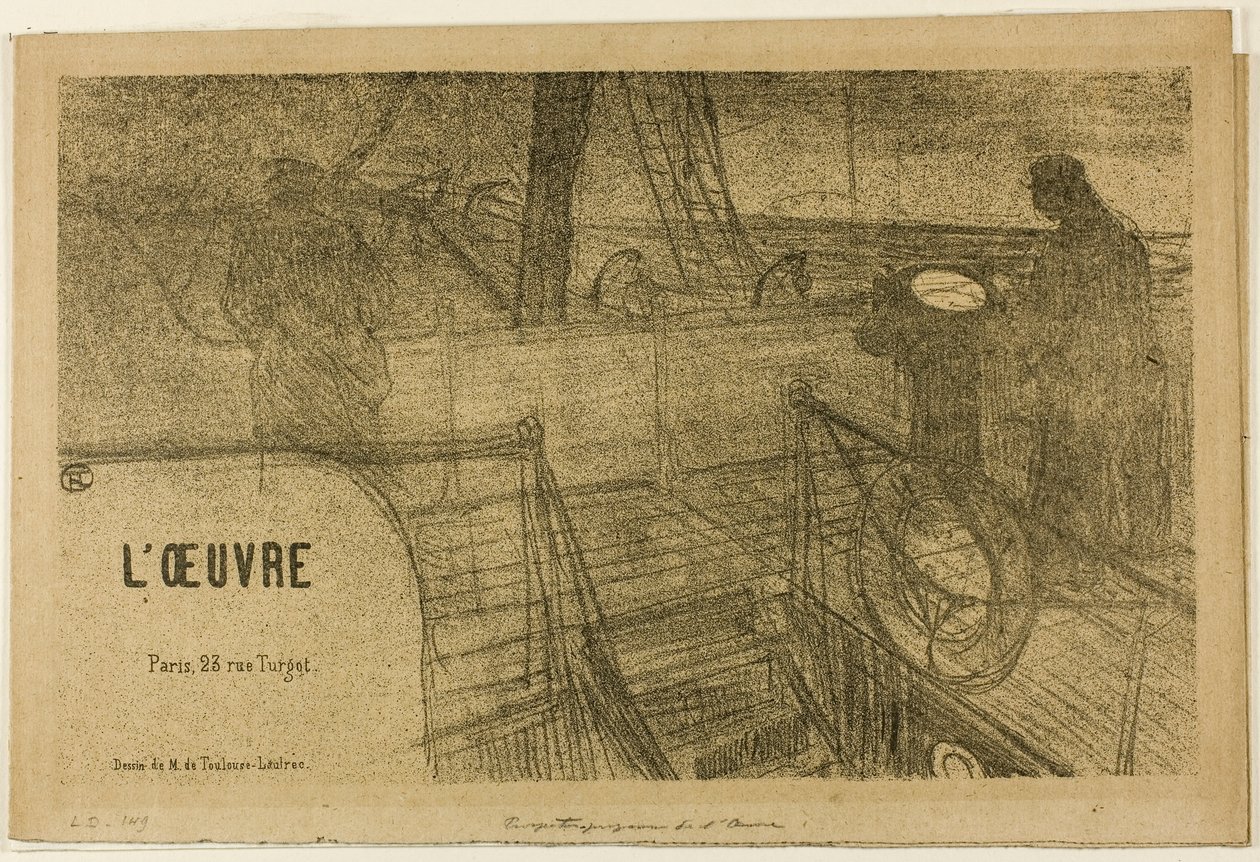 Prospeto-Programa da Obra de Henri de Toulouse-Lautrec