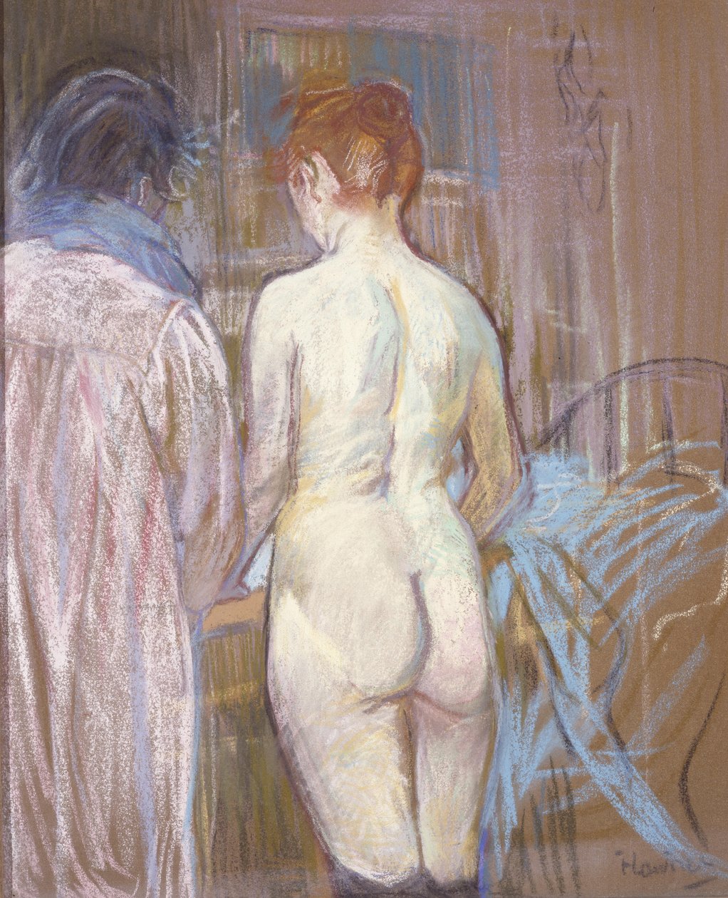 Prostitutas, c.1893-1895 (pastel em lixa) de Henri de Toulouse Lautrec
