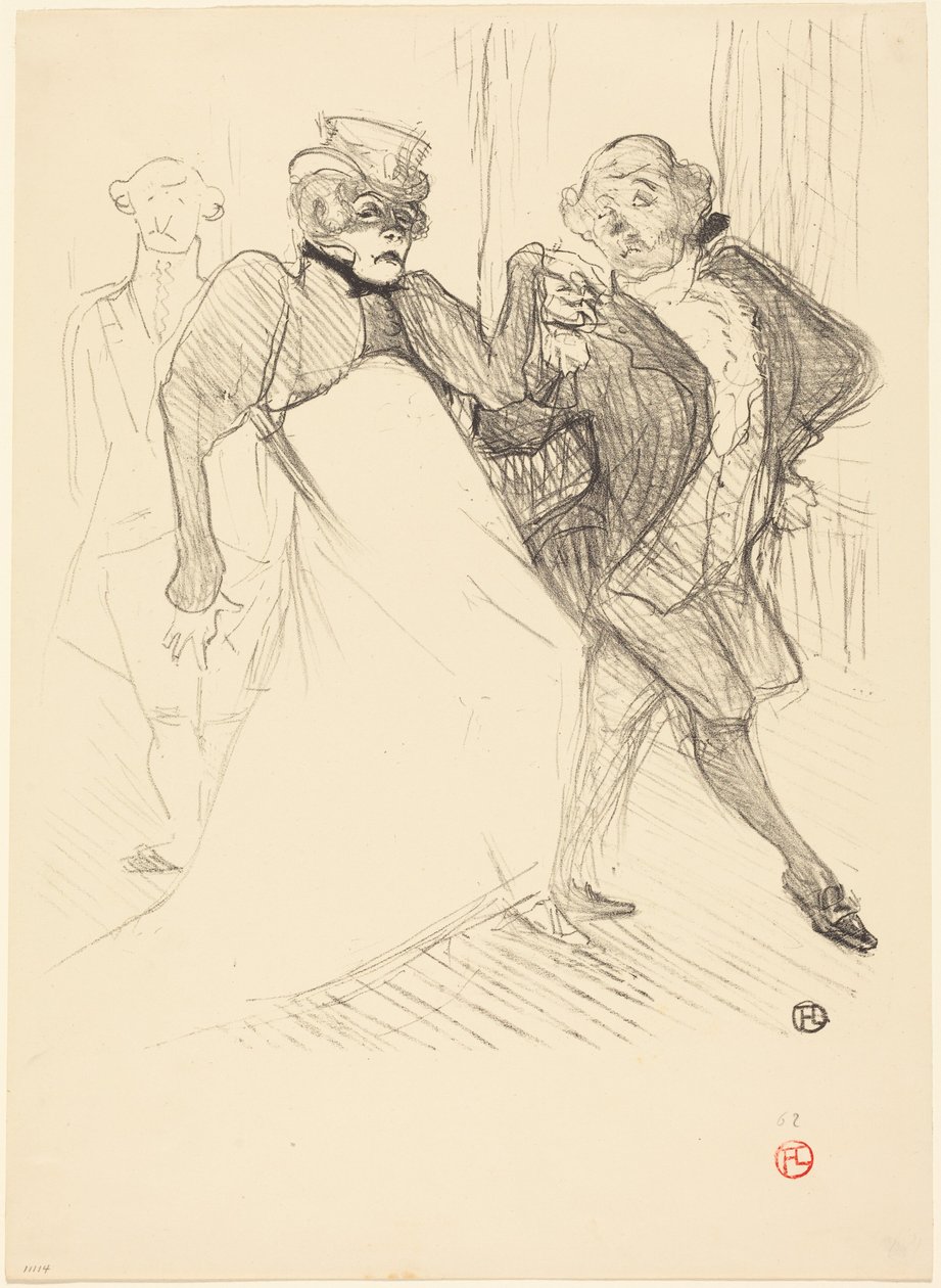 Rejane e Galipaux em «Madame Sans-Gêne» (Réjane e Galipaux em «Madame Sans-Gêne») de Henri de Toulouse-Lautrec