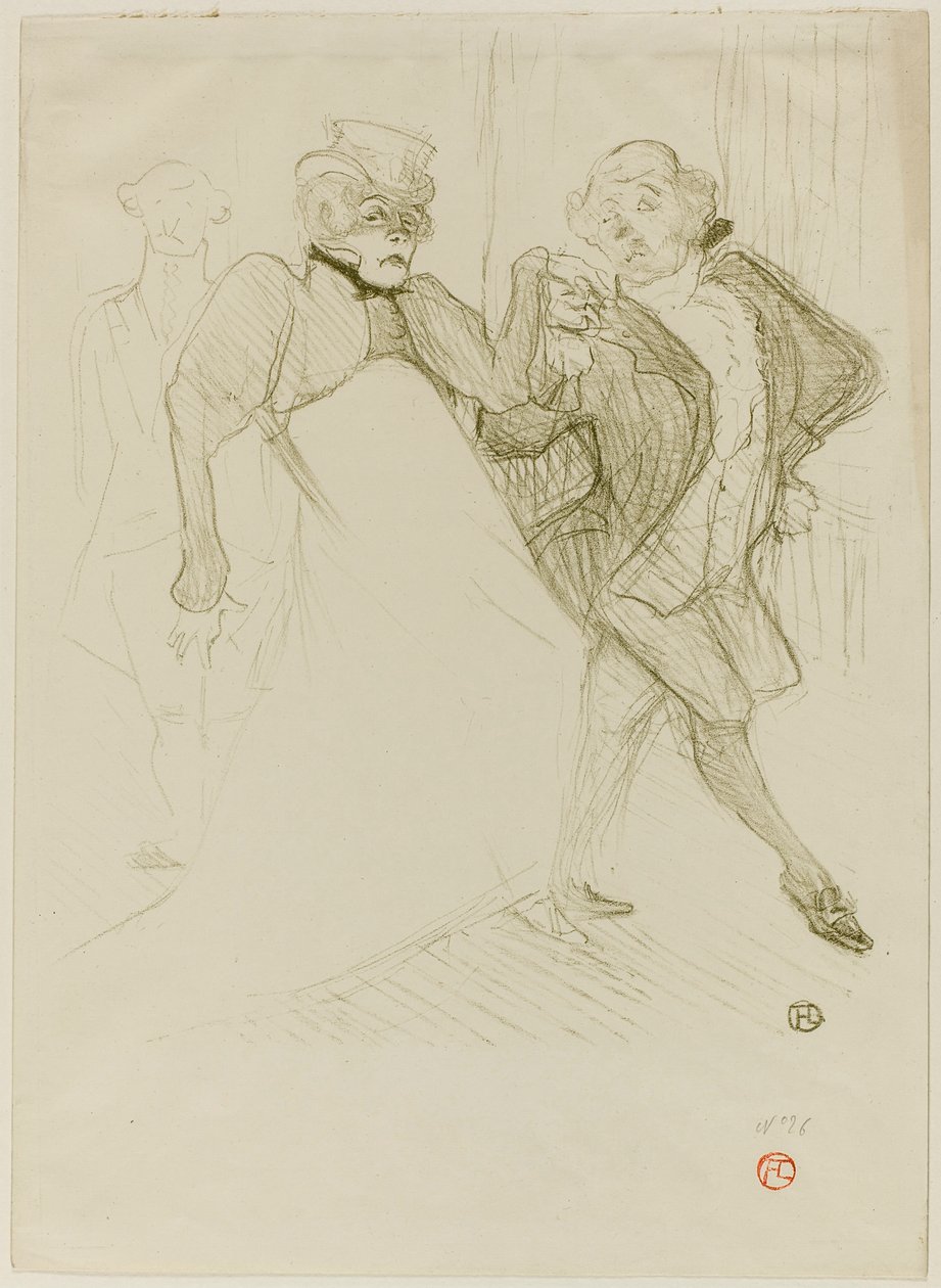 Réjane e Galipaux, em Madame Sans-Gêne de Henri de Toulouse-Lautrec