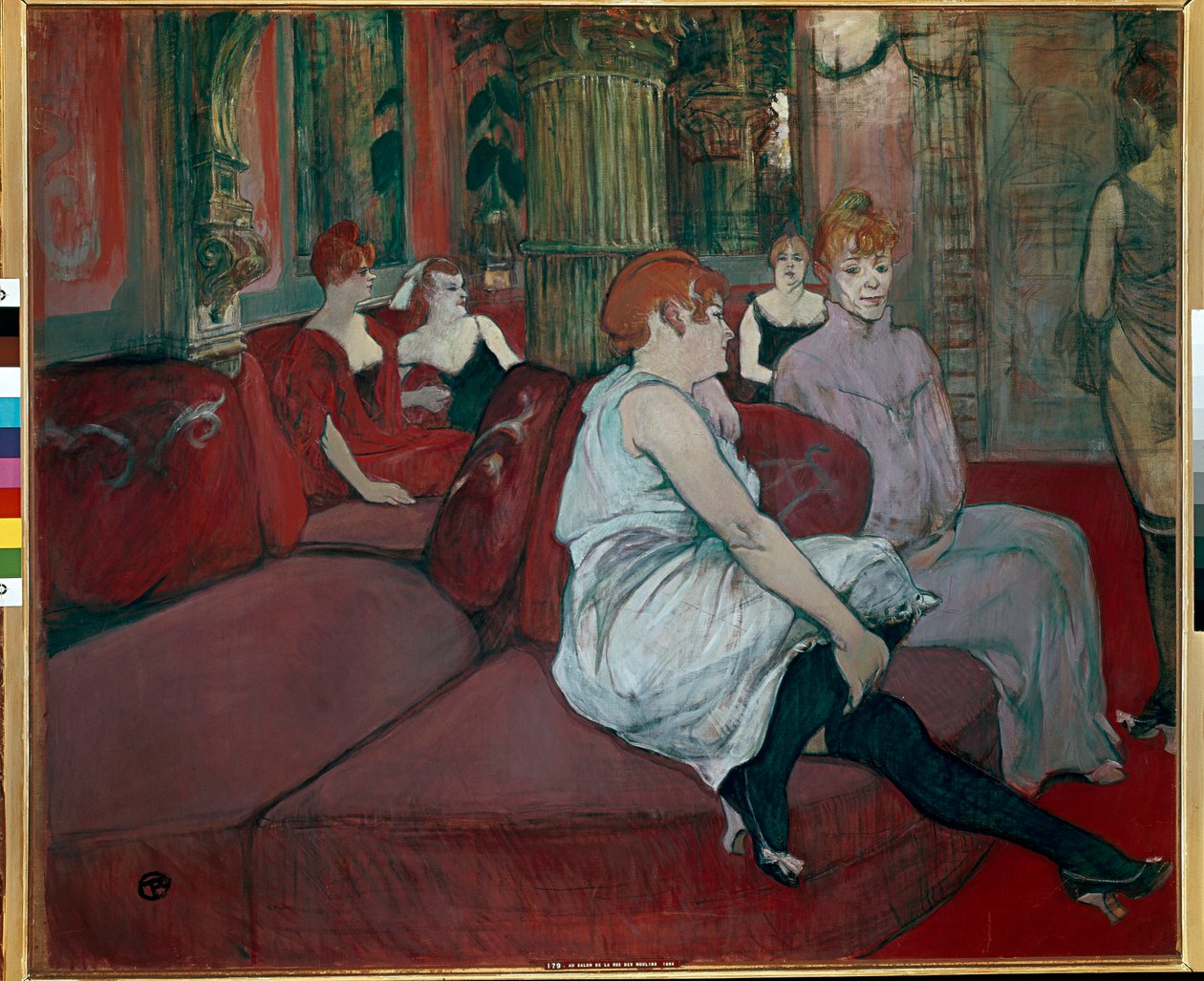 Salão na Rue des Moulins de Henri de Toulouse Lautrec