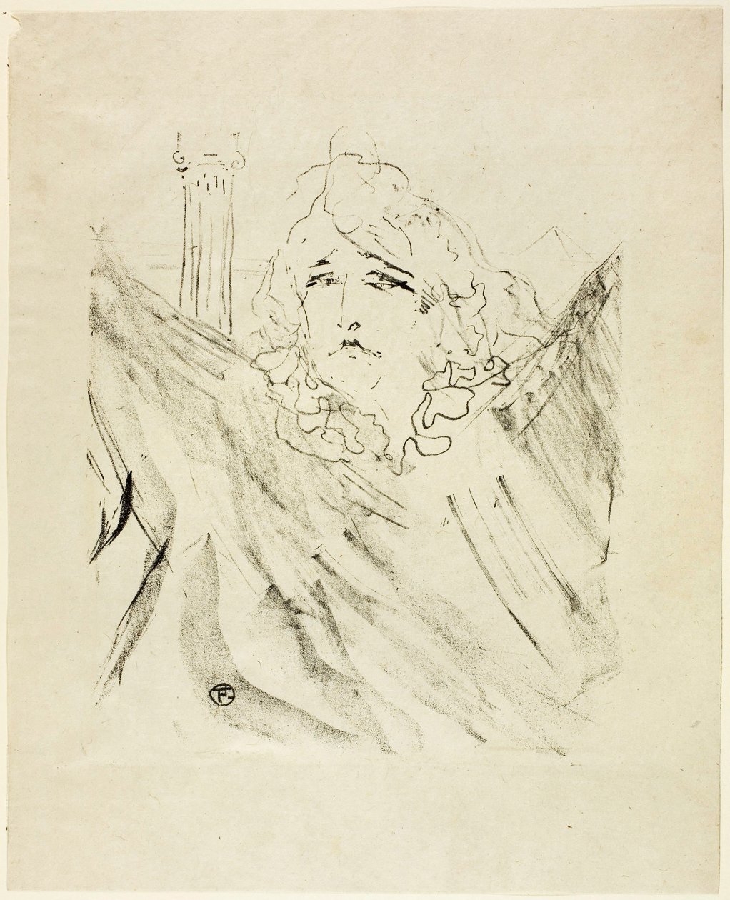 Sarah Bernhardt, da Treize Litografias de Henri de Toulouse-Lautrec