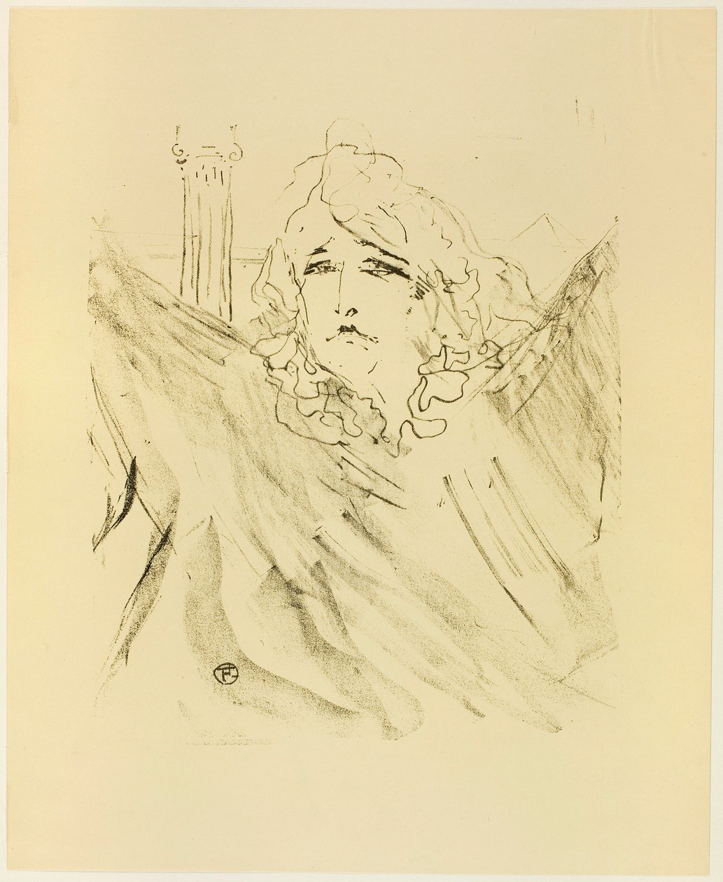 Sarah Bernhardt, da Treize Litografias de Henri de Toulouse-Lautrec