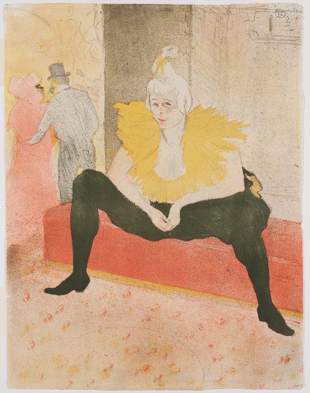 Palhaça sentada (Mlle Cha-U-Kao) de Henri de Toulouse Lautrec