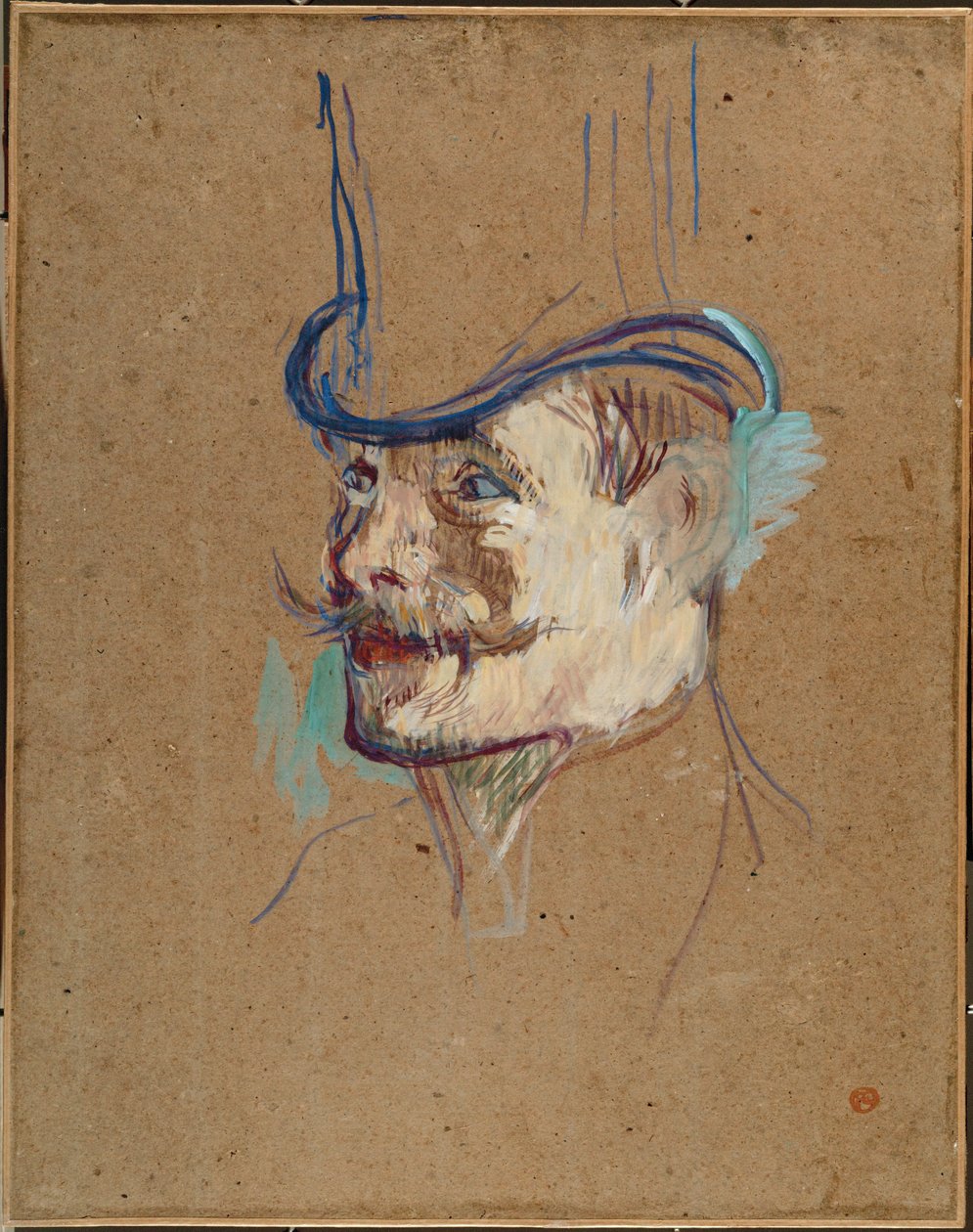 Estudo para O Inglês no Moulin Rouge de Henri de Toulouse-Lautrec