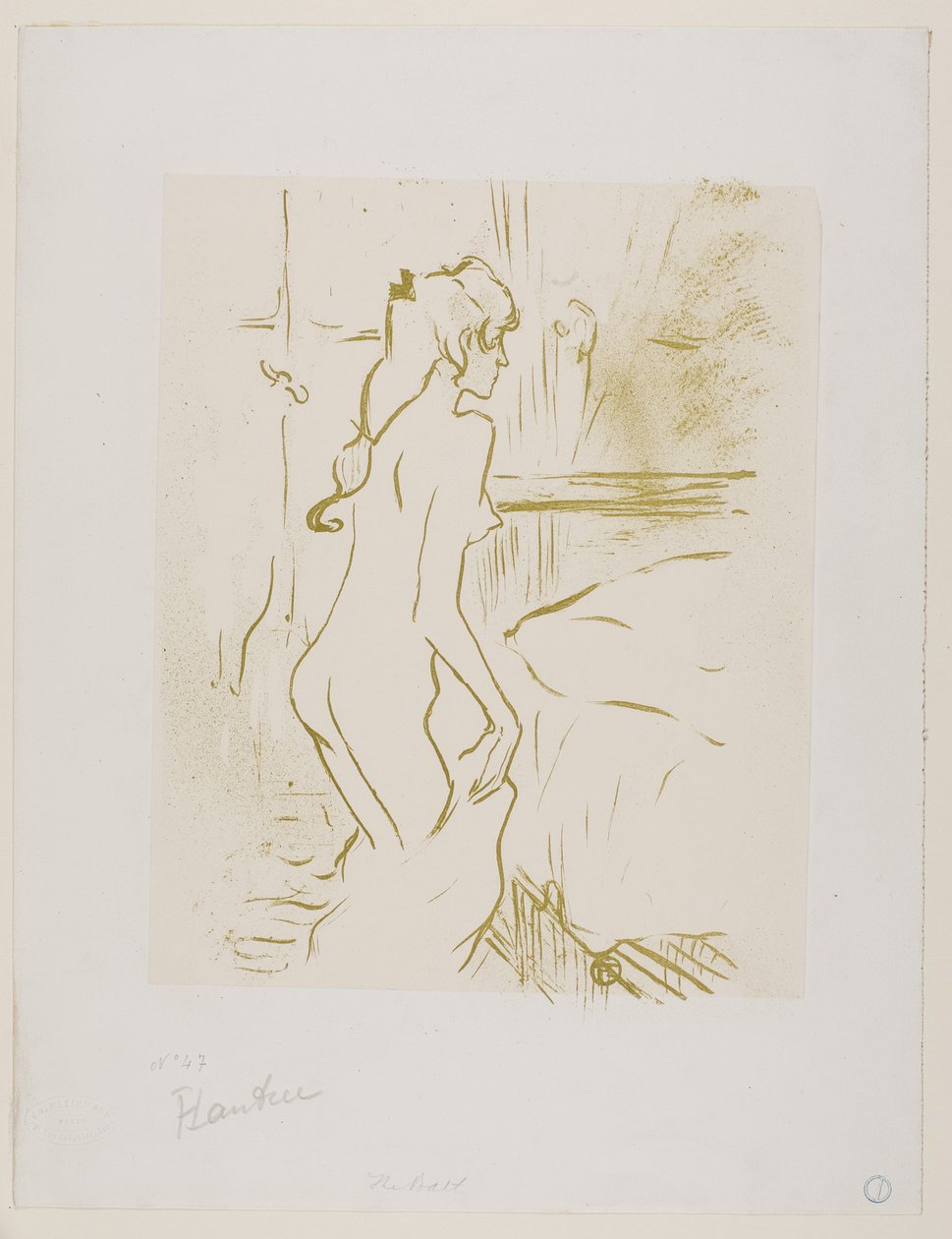 Estudo de uma mulher de Henri de Toulouse-Lautrec
