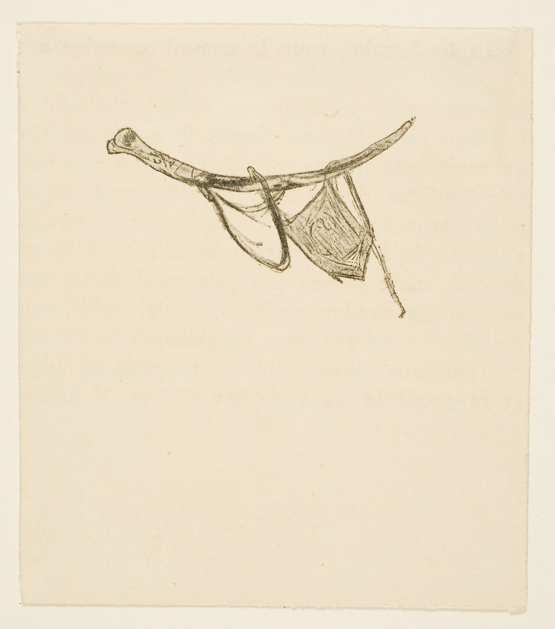 Tailpiece de At the Foot of Sinai de Henri de Toulouse-Lautrec