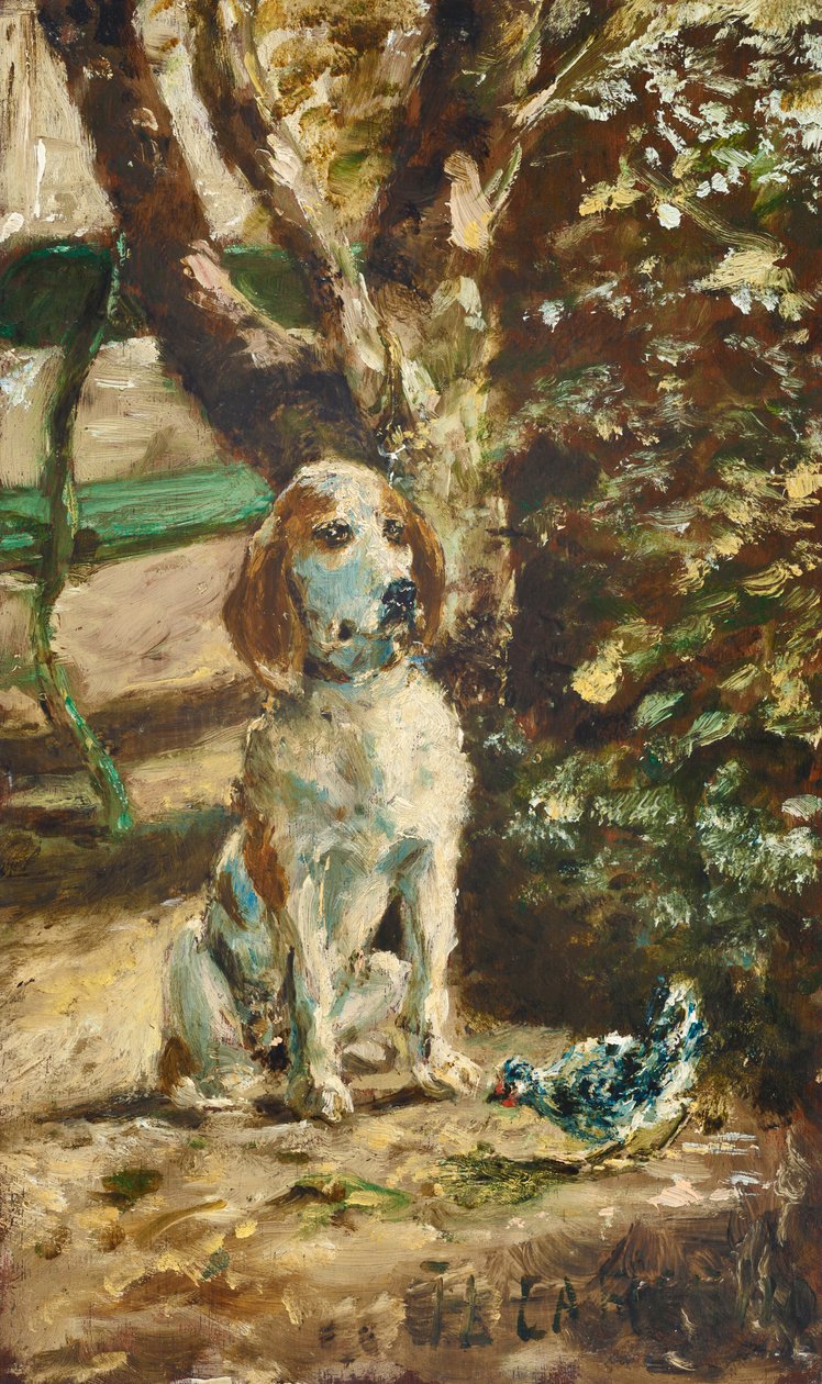O cão do artista, Flèche de Henri de Toulouse-Lautrec