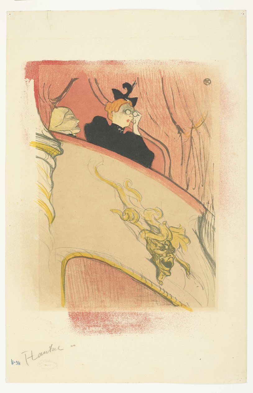 A caixa com a máscara dourada de Henri de Toulouse Lautrec