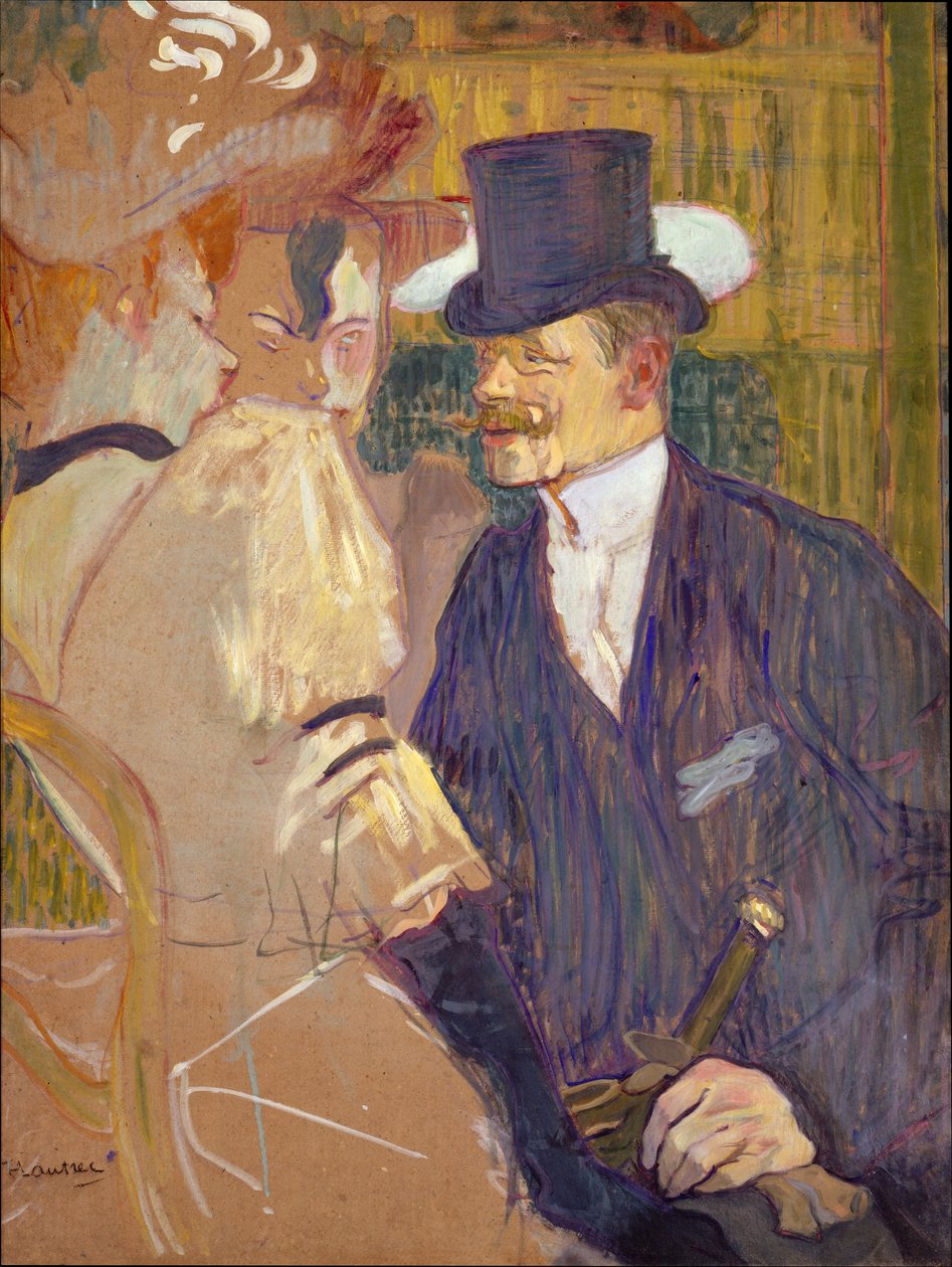 O inglês (William Tom Warrener, 1861-1934) no Moulin Rouge de Henri de Toulouse-Lautrec