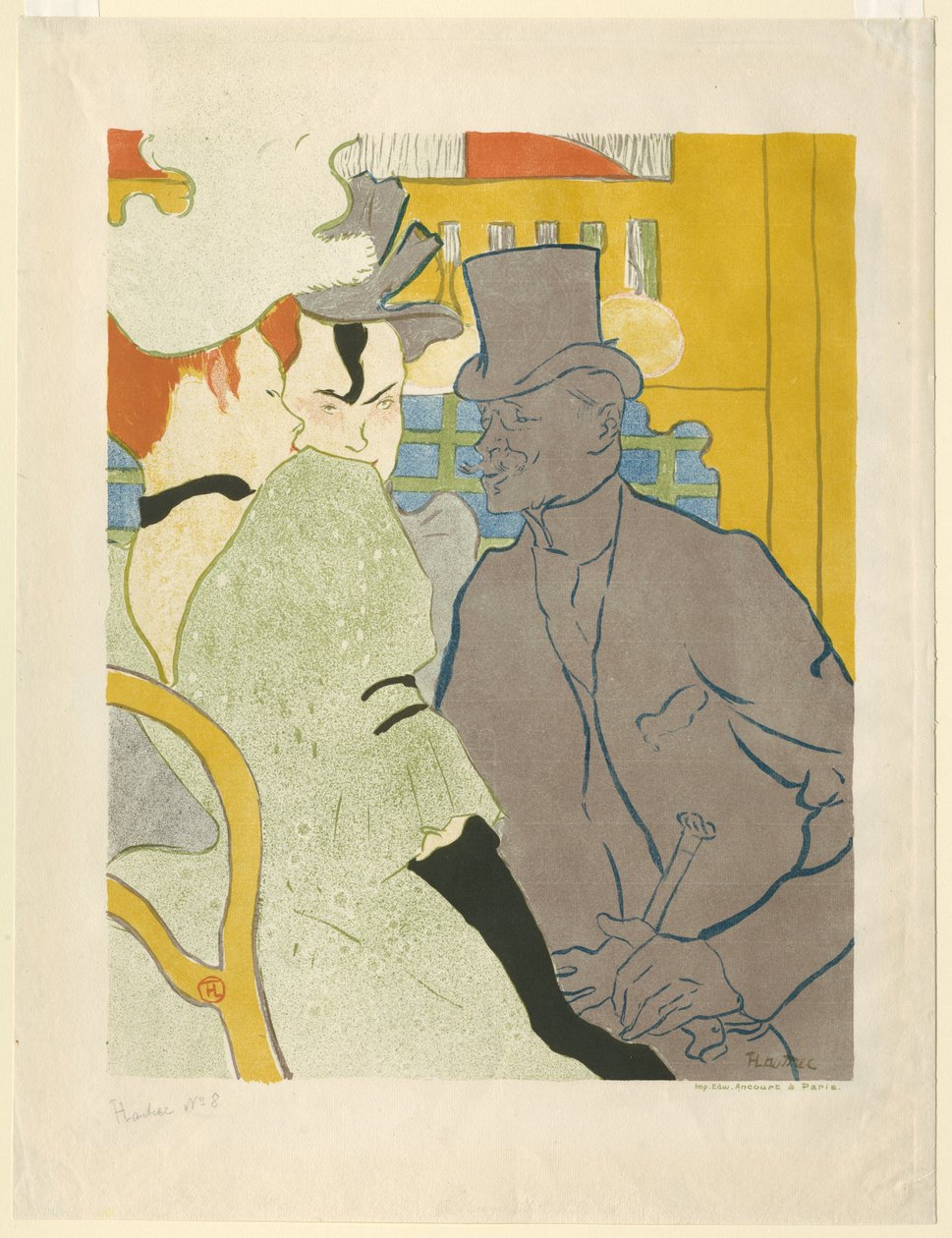 O inglês no Moulin Rouge de Henri de Toulouse-Lautrec