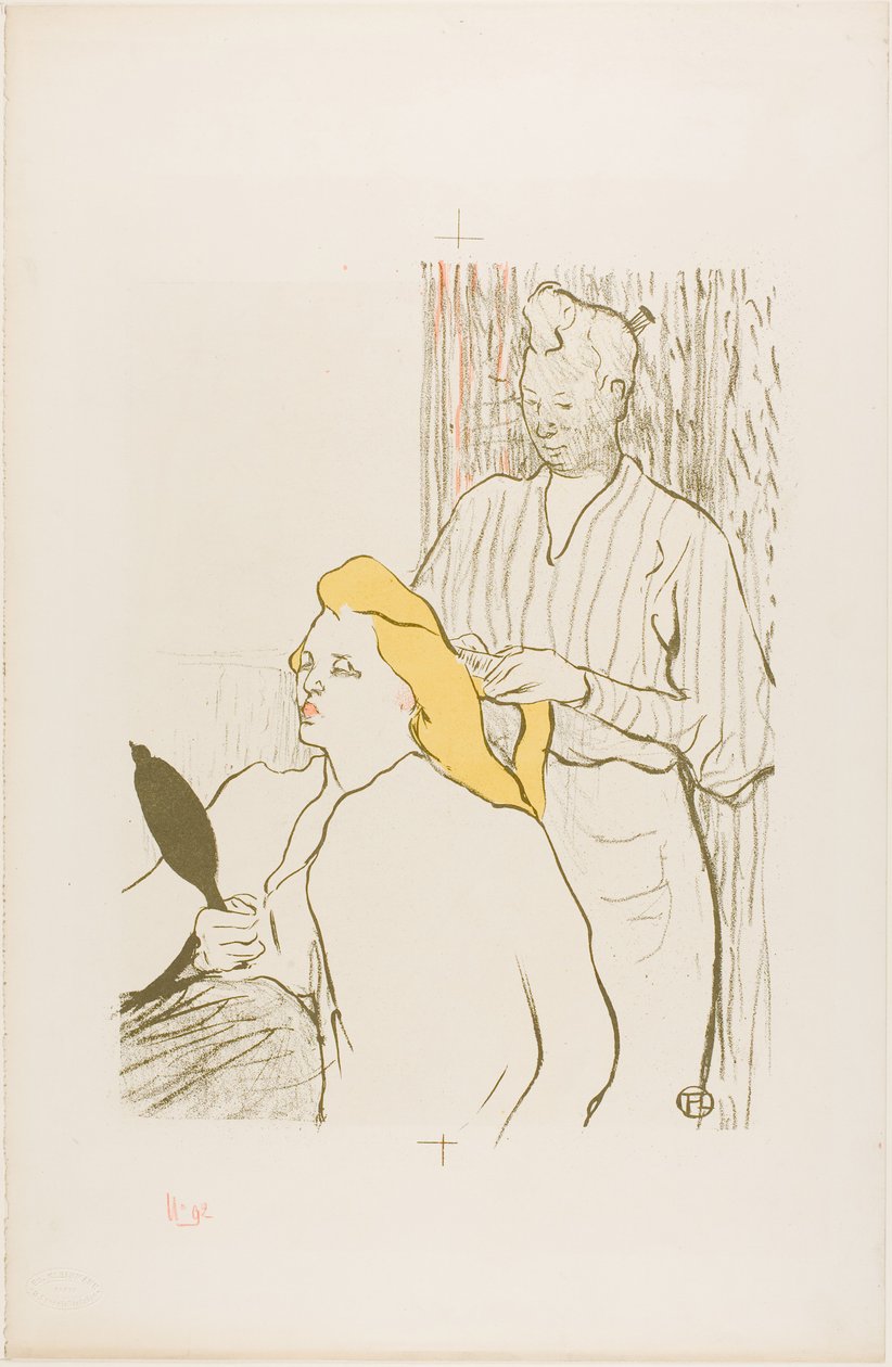 O Cabeleireiro, Programa para o Théâtre Libre de Henri de Toulouse-Lautrec