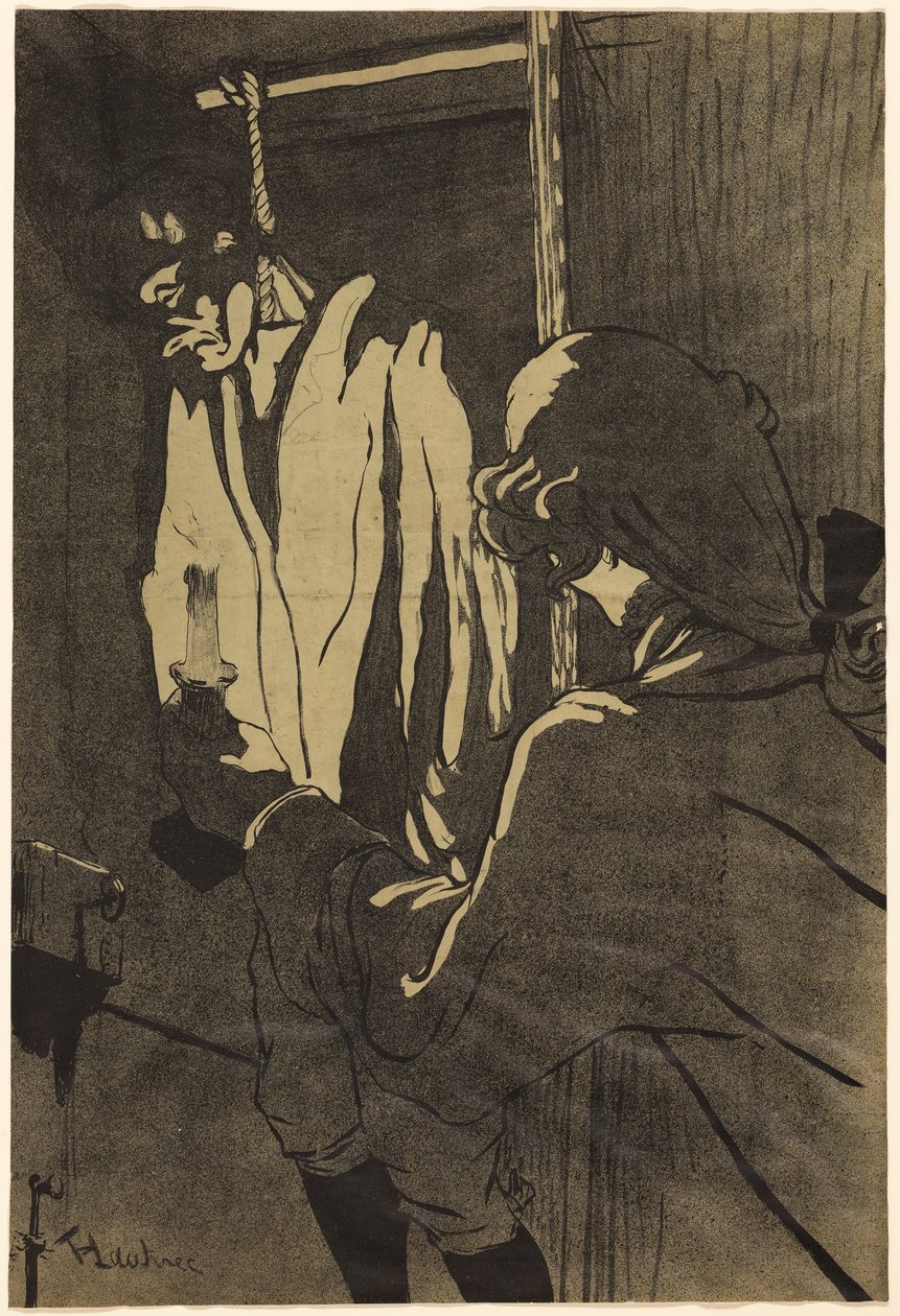 O homem enforcado de Henri de Toulouse-Lautrec