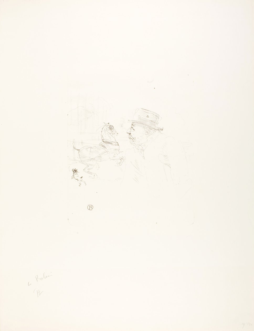 O Entusiasta de Cavalos de Henri de Toulouse-Lautrec