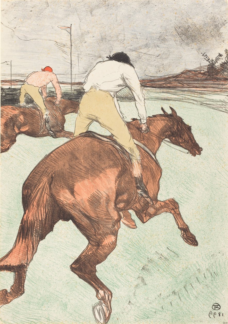 O Jockey (Le jockey) de Henri de Toulouse-Lautrec