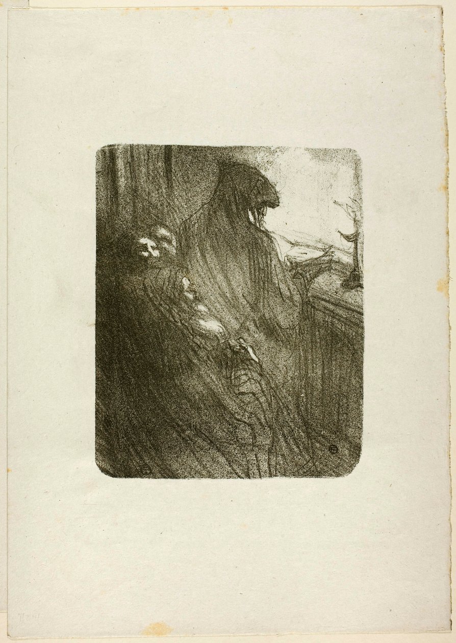 A oração dos judeus poloneses, de Au Pied du Sinai de Henri de Toulouse-Lautrec