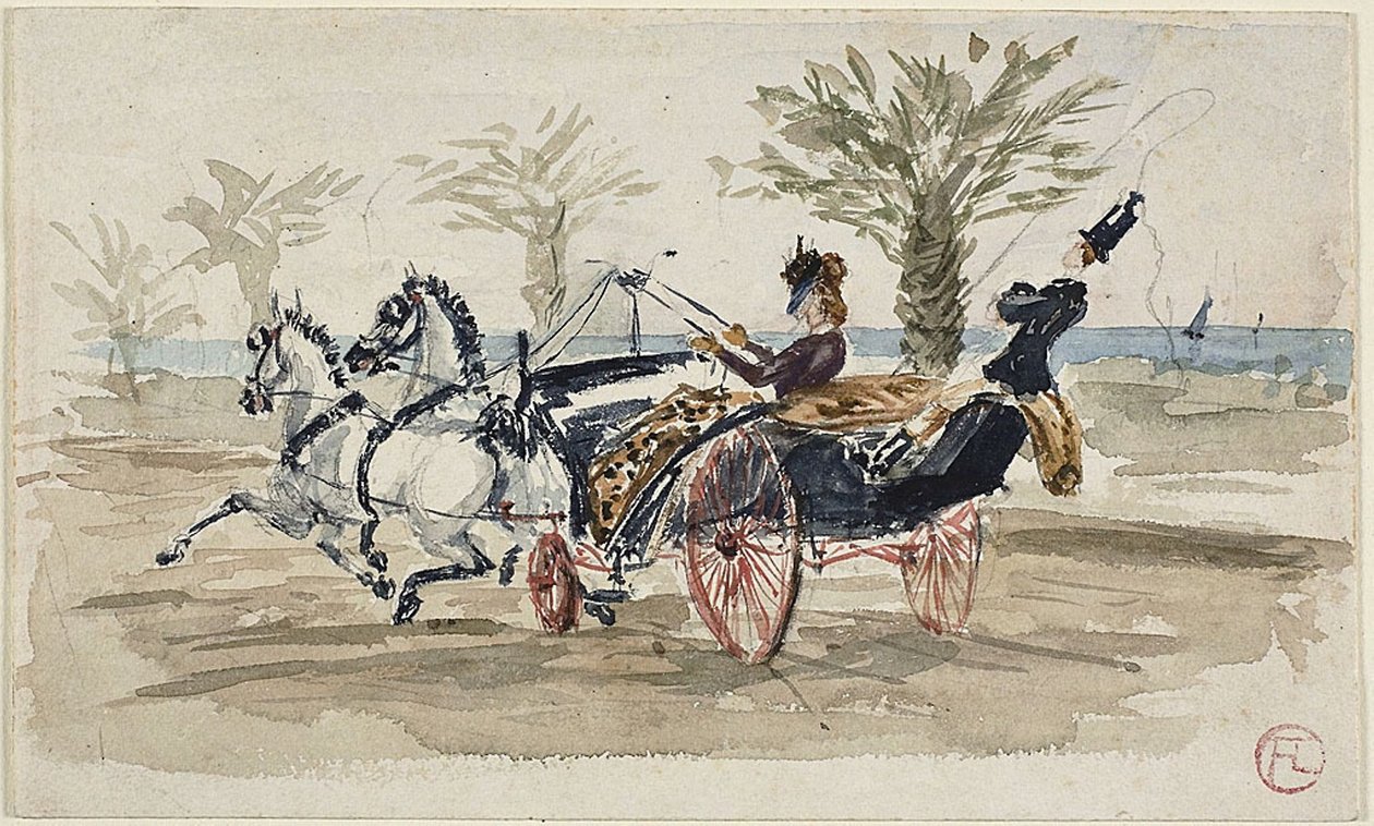 A Promenade des Anglais em Nice de Henri de Toulouse Lautrec