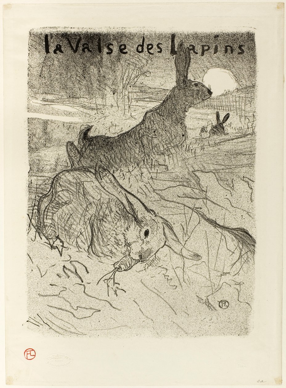 A valsa dos coelhos de Henri de Toulouse-Lautrec
