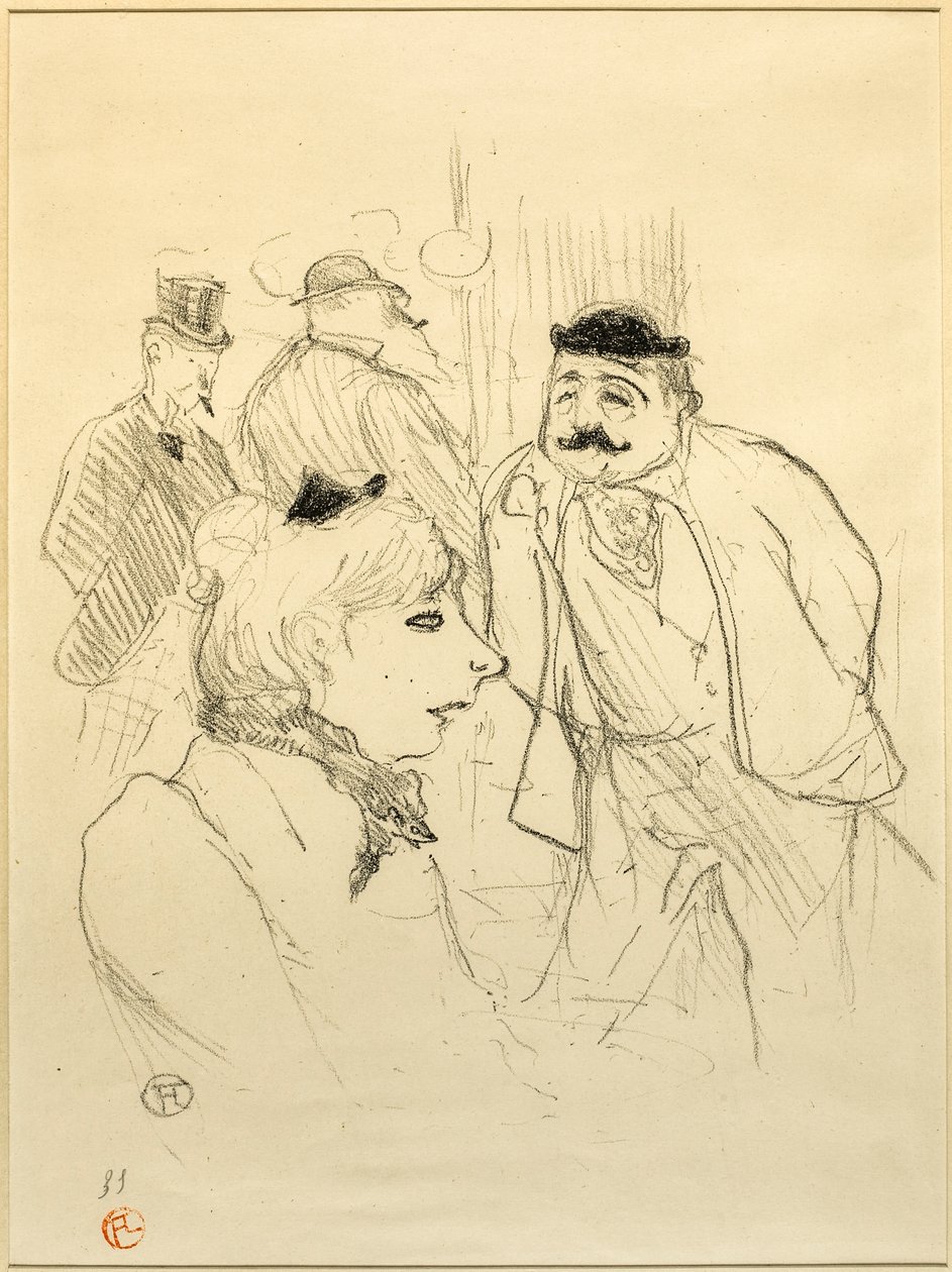 A Caçada - Moulin Rouge de Henri de Toulouse-Lautrec