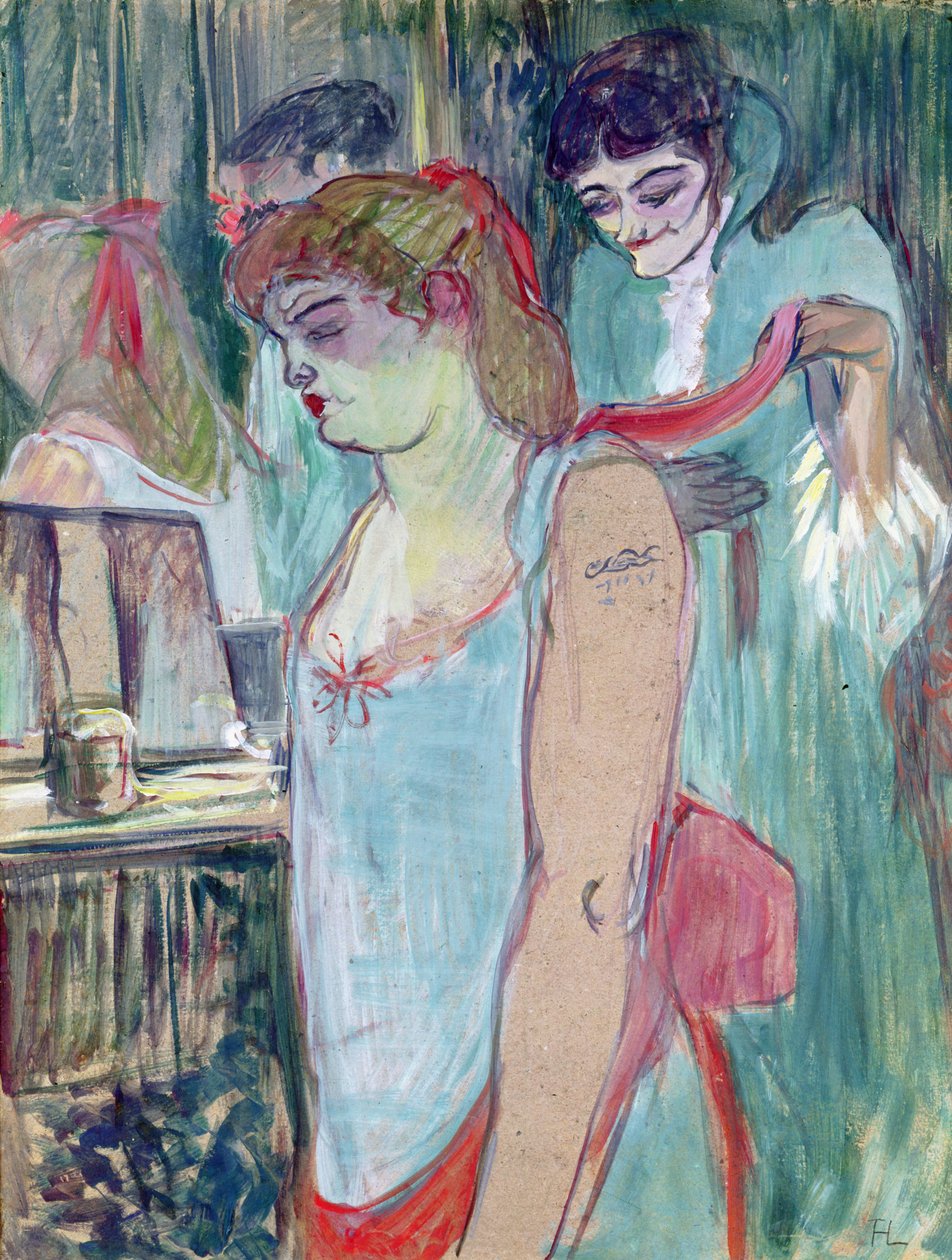 A mulher tatuada ou o banheiro de Henri de Toulouse Lautrec