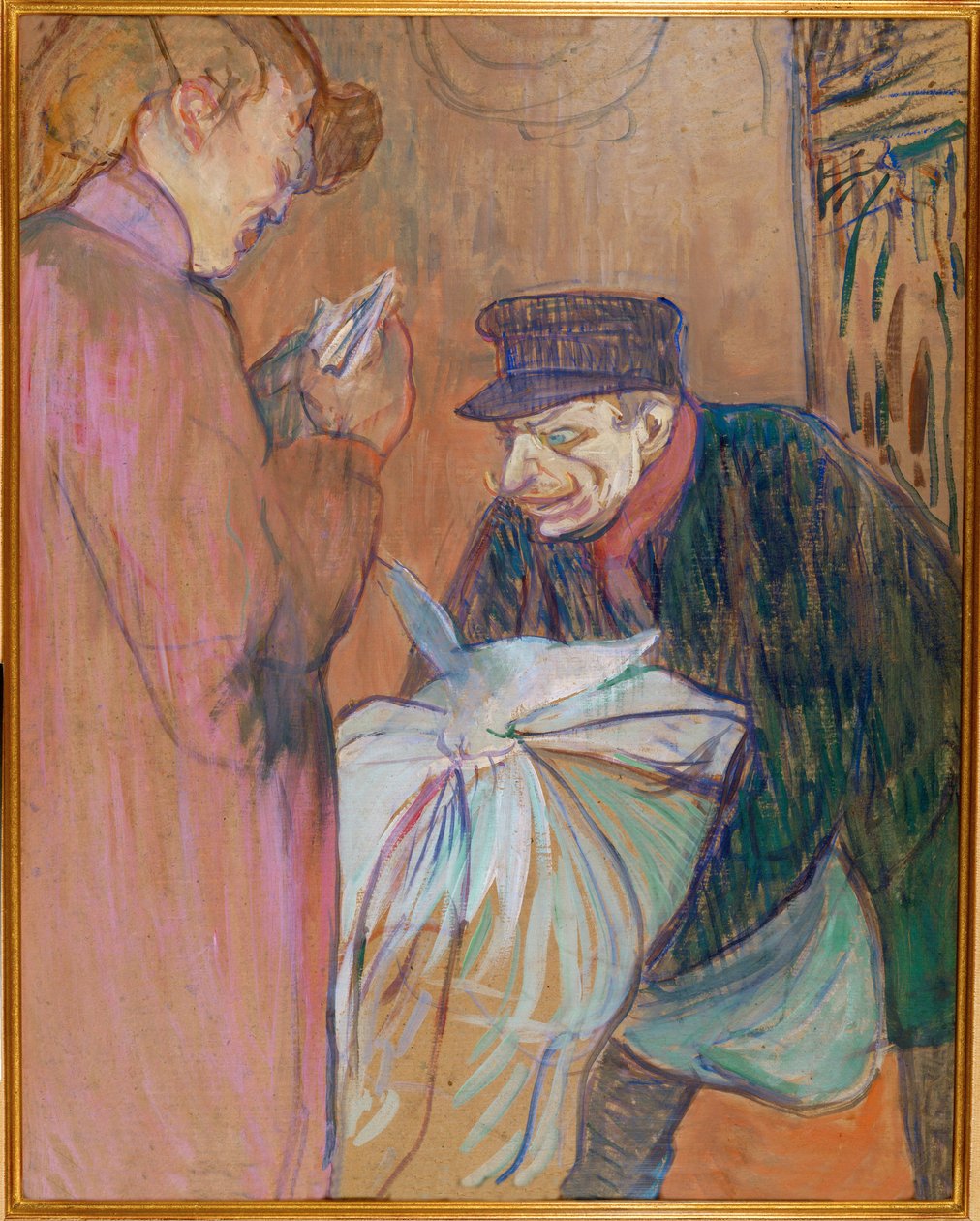 O lavadeiro do bordel de Henri de Toulouse-Lautrec