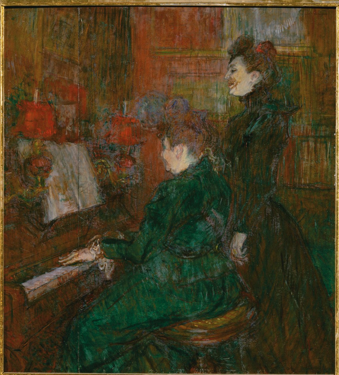 A aula de canto de Henri de Toulouse-Lautrec