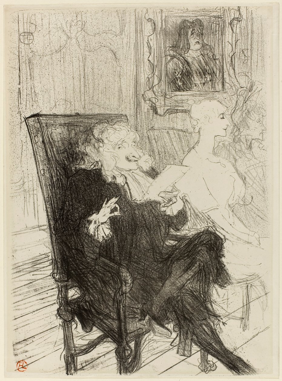 Truffier e Moreno, em Mulheres cultas de Henri de Toulouse-Lautrec