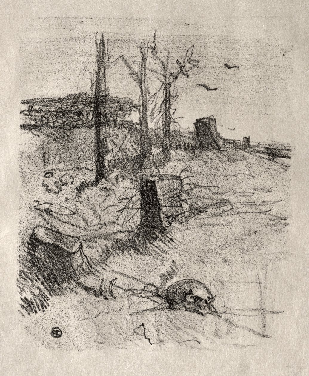 Um cemitério na Galiza de Henri de Toulouse-Lautrec