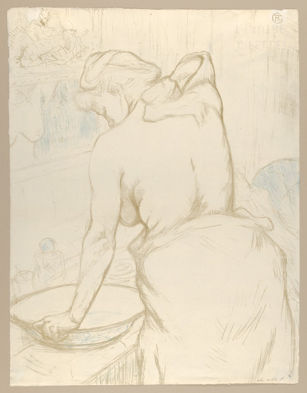 Lavagem, de "Elles" de Henri de Toulouse-Lautrec
