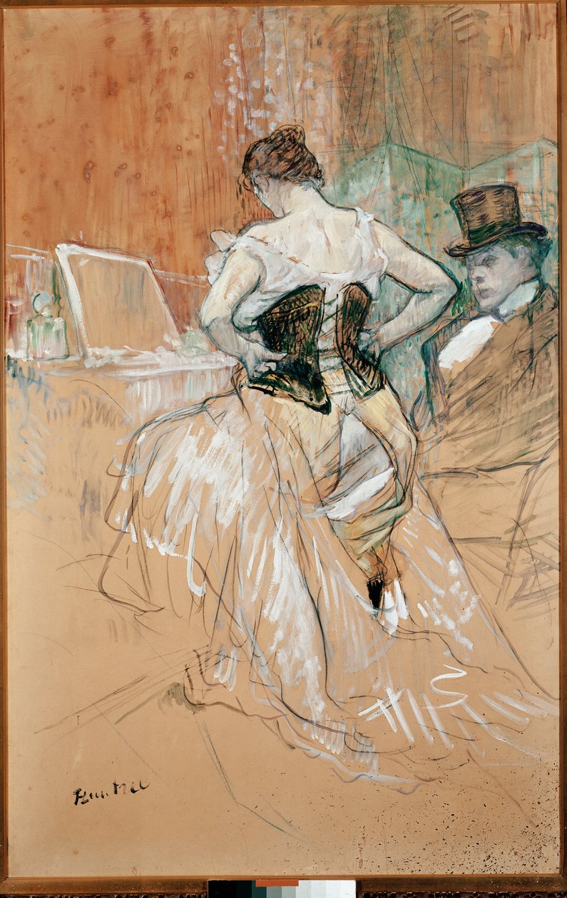Mulher no Espartilho de Henri de Toulouse Lautrec