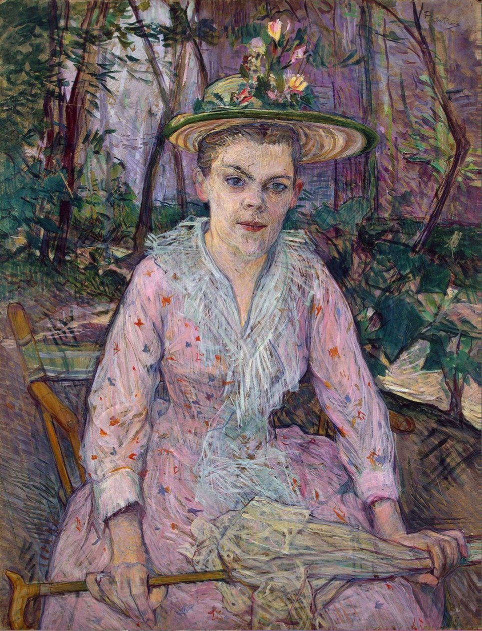 Mulher com guarda-chuva de Henri de Toulouse Lautrec