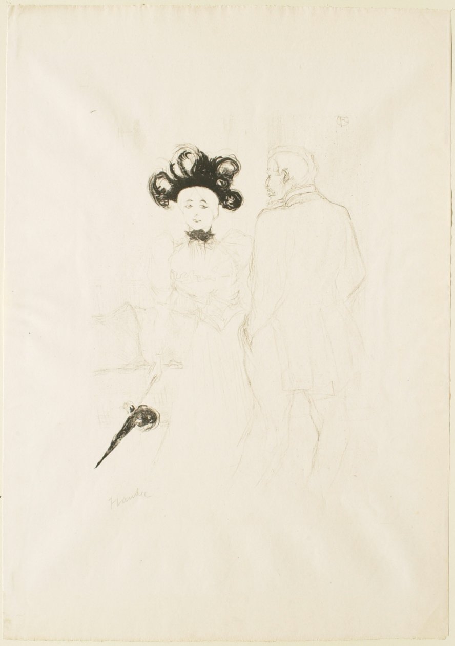 Yahne e Antoine em «A idade difícil» de Henri de Toulouse-Lautrec