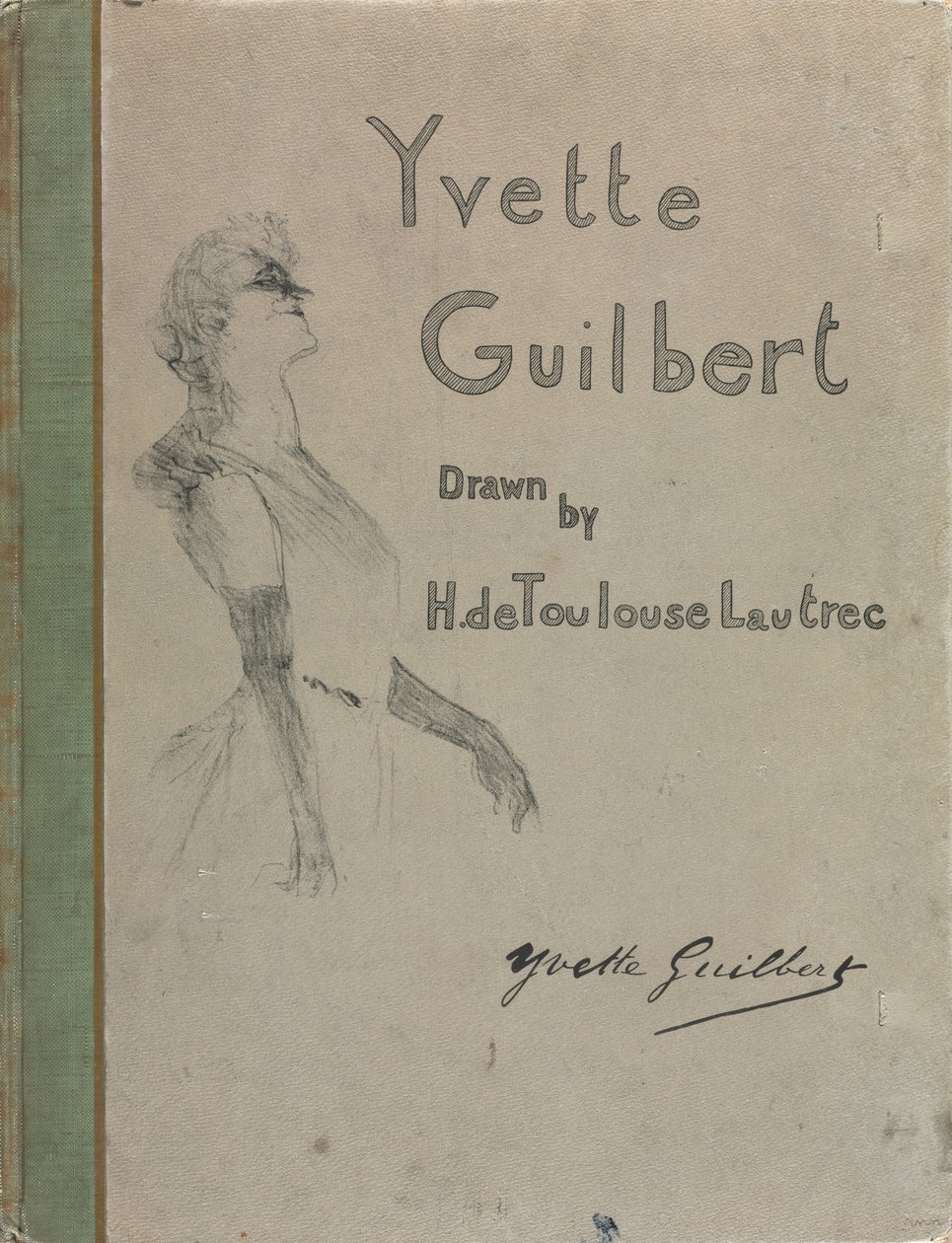 Série Yvette Guilbert-Inglês de Henri de Toulouse-Lautrec