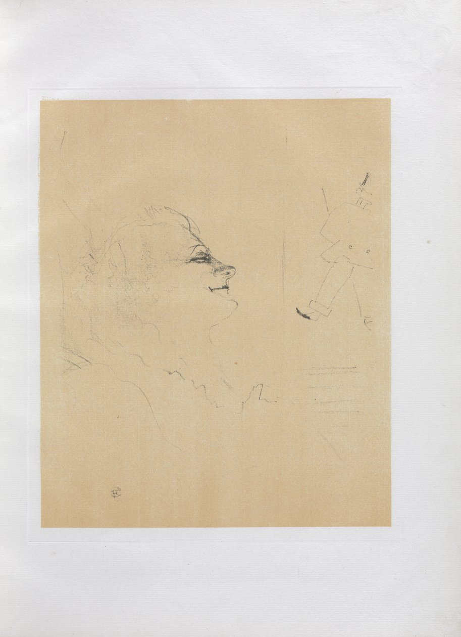 Yvette Guilbert-Inglês Series: Pessima de Henri de Toulouse-Lautrec
