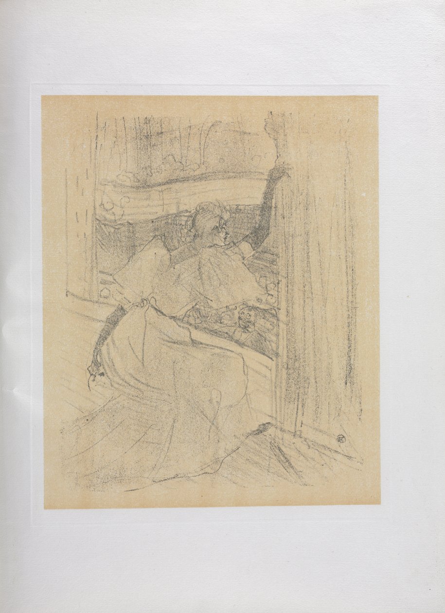 Série Yvette Guilbert-Inglês: Saudando o Público de Henri de Toulouse-Lautrec