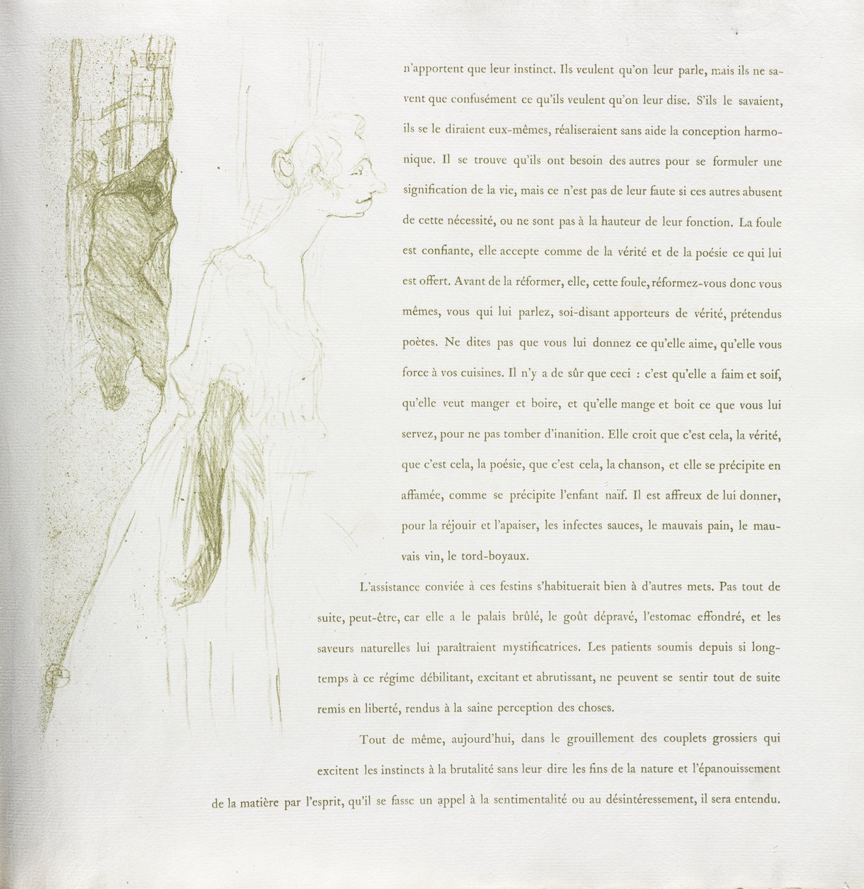 Série Yvette Guilbert-French: No. 11 de Henri de Toulouse-Lautrec