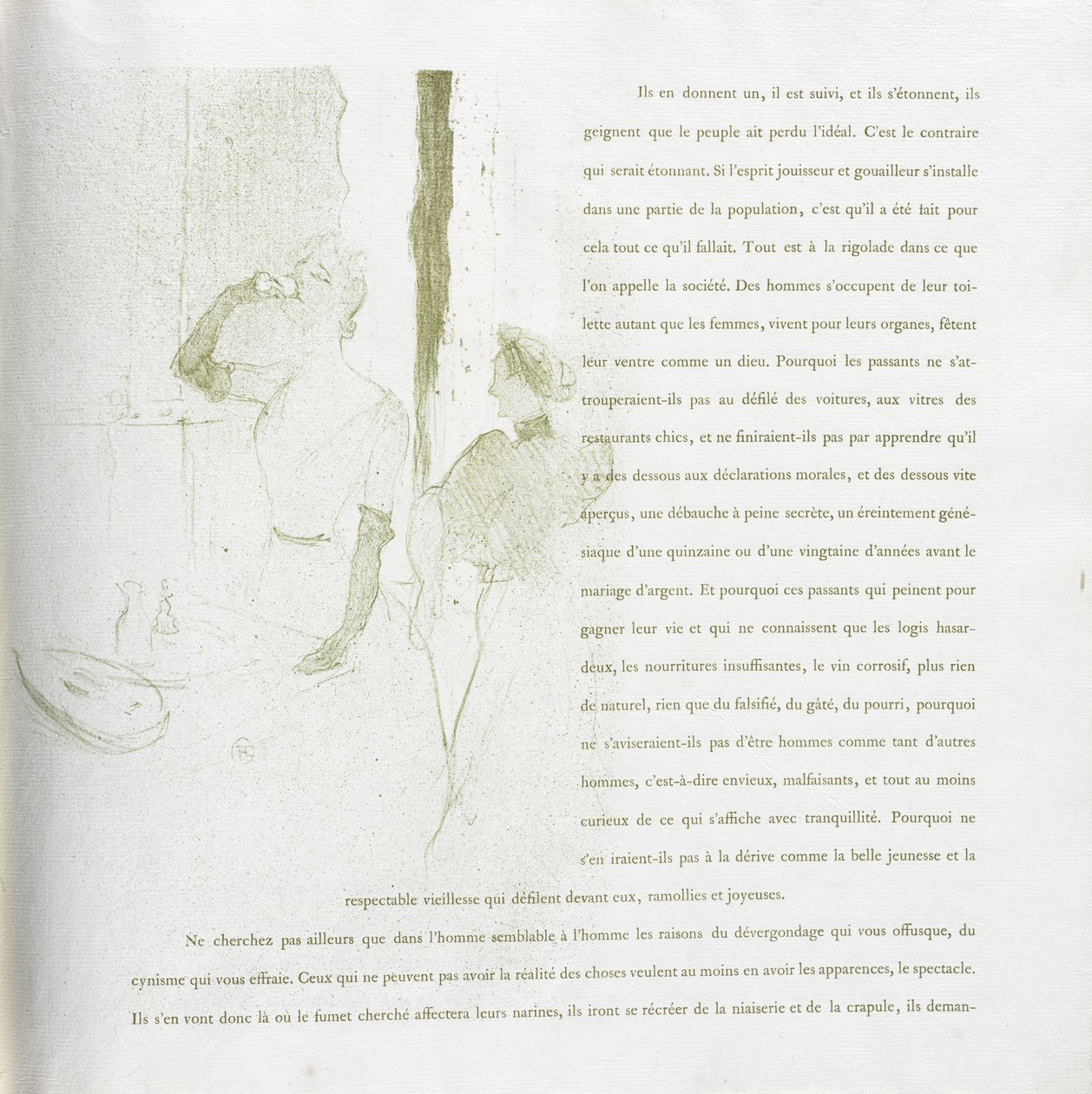 Série Yvette Guilbert-French: No. 14 de Henri de Toulouse-Lautrec