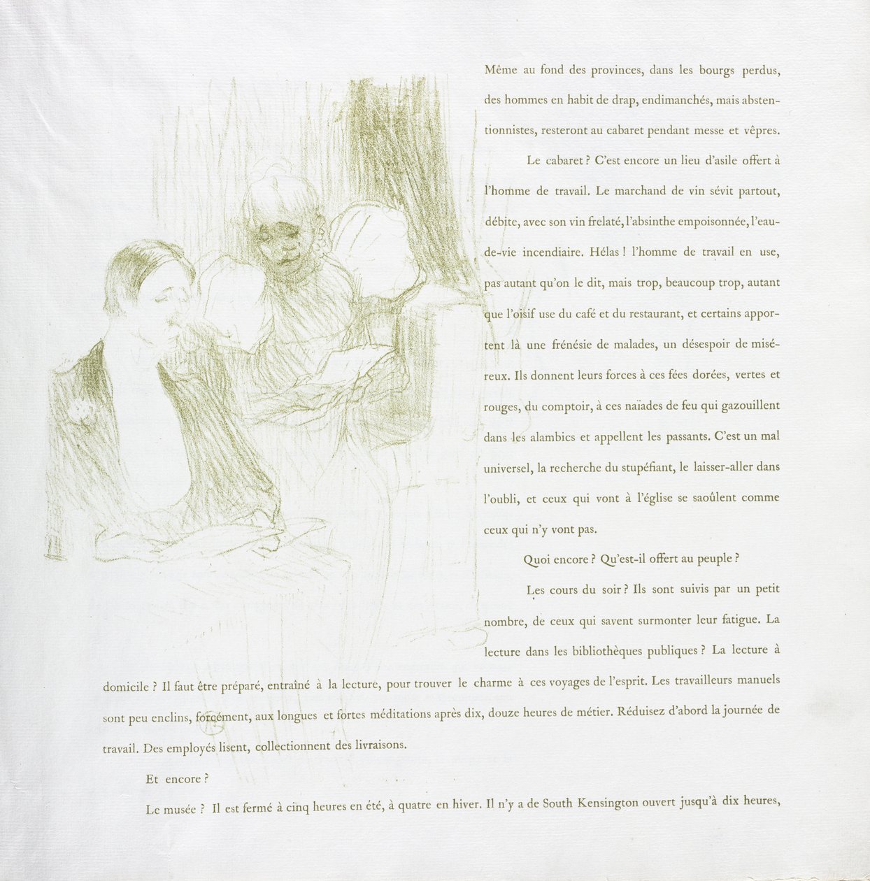 Série Yvette Guilbert-French: No. 8 de Henri de Toulouse-Lautrec