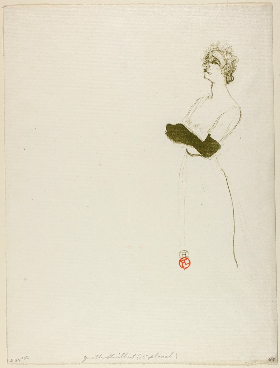 Yvette Guilbert de Henri de Toulouse-Lautrec