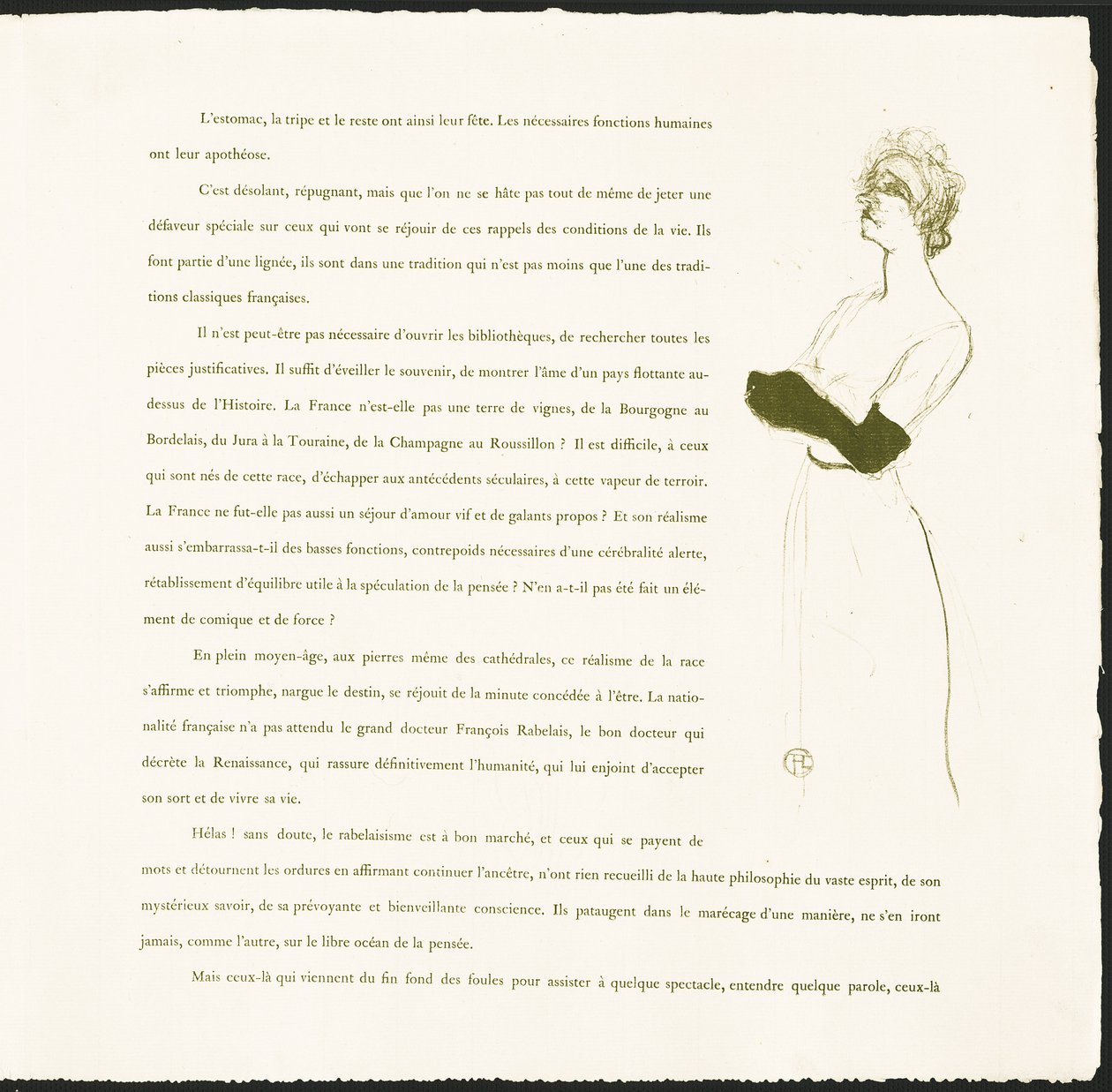 Yvette Guilbert de Henri de Toulouse-Lautrec